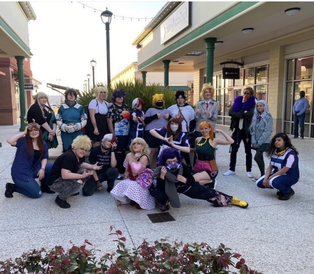 Cosplay fans gathered at All Migh-Tea Boba Shop