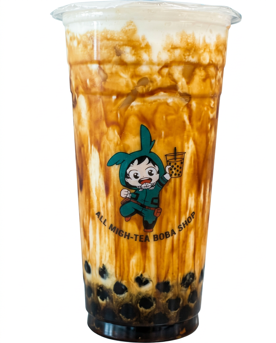 Signature brown sugar milk tea with tapioca pearls